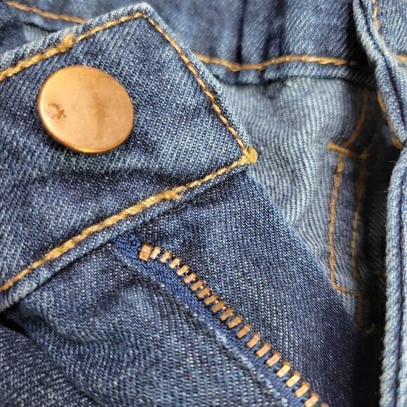 H&M & Denim Denim Shorts Regular Waist Dark Wash 4 - Picture 3 of 7